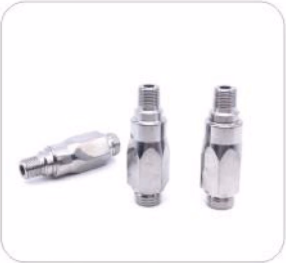 Custom-machined stainless fittings — non-standard production