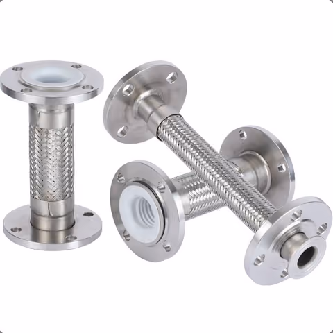 SS Flanged Corrugated Hose — FerruleX stainless steel fittings