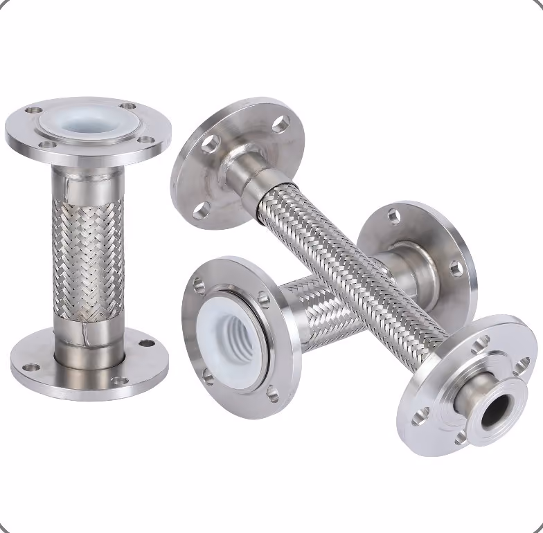 SS Flanged Corrugated Hose — FerruleX stainless steel fittings