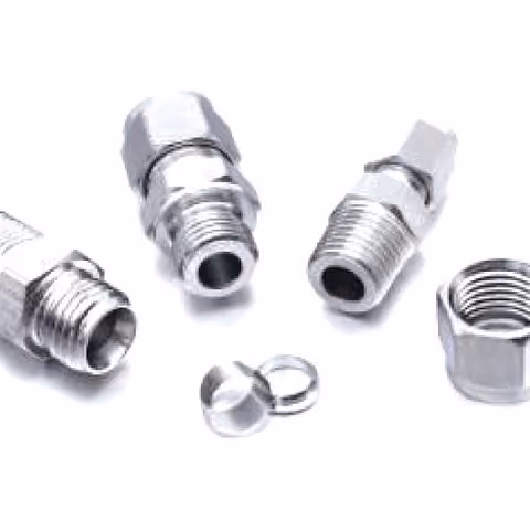 Compression Tube to Male Connector — FerruleX stainless steel fittings