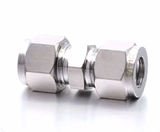 Compression Straight Union — FerruleX stainless steel fittings