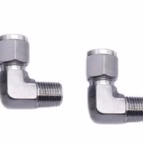 Ground Finish Male Elbow — FerruleX stainless steel fittings