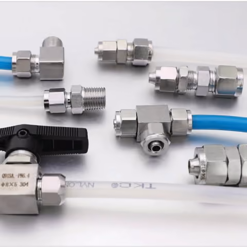 Push-In Quick-Screw Fittings — FerruleX stainless steel fittings
