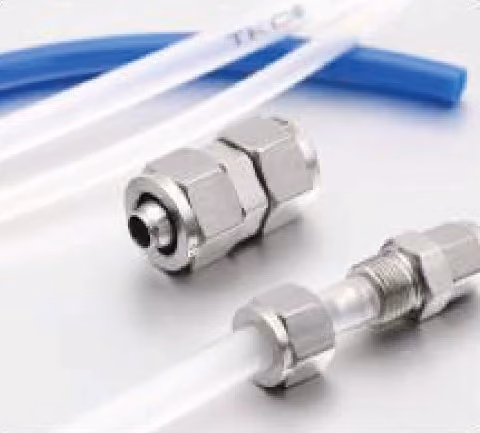 Quick-Screw Straight Union — FerruleX stainless steel fittings