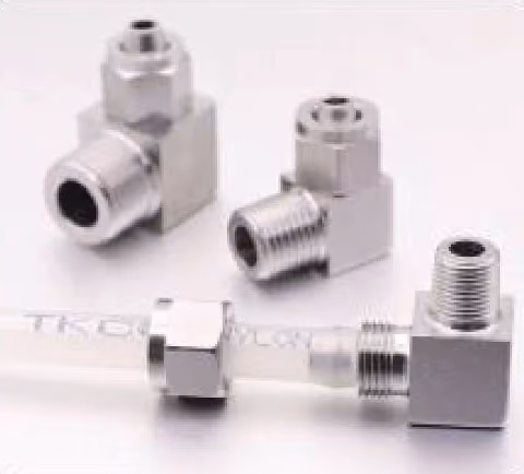 Quick-Screw Elbow Connector — FerruleX stainless steel fittings