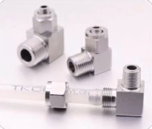 Quick-Screw Elbow Connector — FerruleX stainless steel fittings