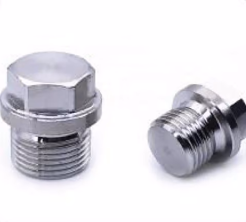 Flanged Hex Head Plug — FerruleX stainless steel fittings