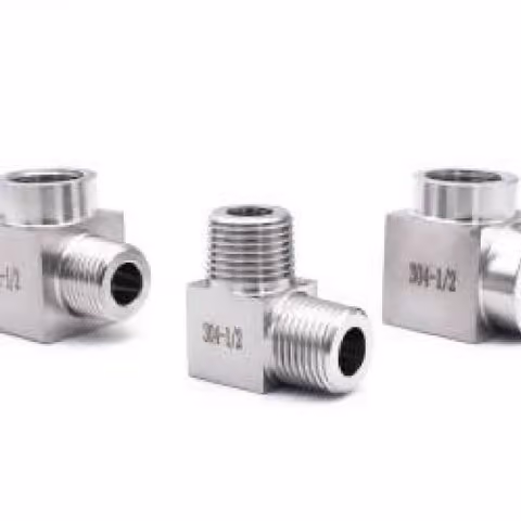 Male-Female Elbow Adapter — FerruleX stainless steel fittings