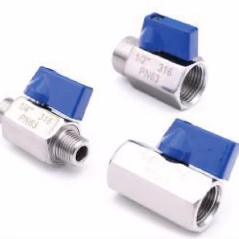 Mini Ball Valve — FerruleX stainless steel fittings