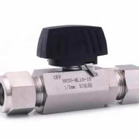Hex-Body Compression Ball Valve — FerruleX stainless steel fittings