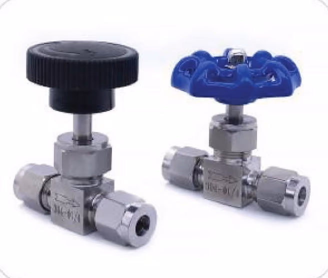 Straight compression needle valve — catalog sample