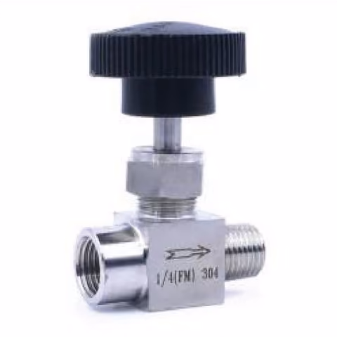 Male-Female Straight Needle Valve — FerruleX stainless steel fittings
