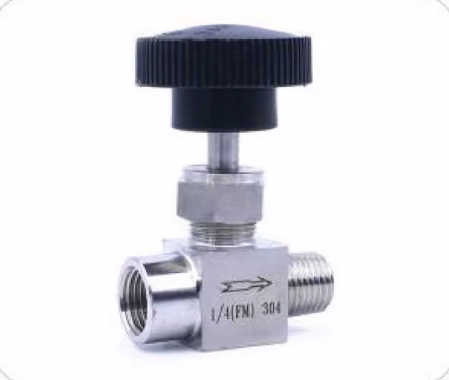Male-Female Straight Needle Valve — FerruleX stainless steel fittings