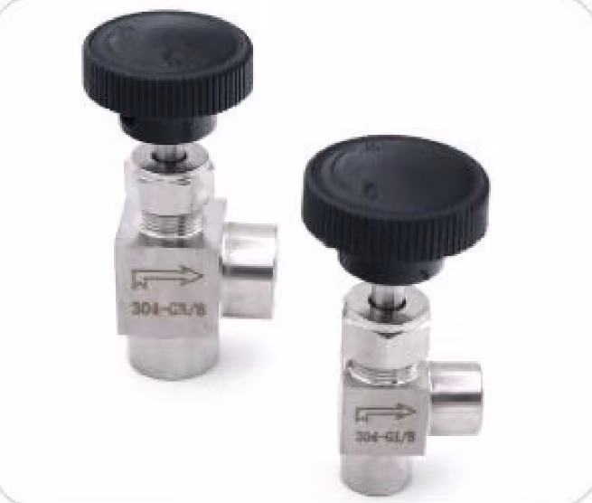 Angle Female Needle Valve — FerruleX stainless steel fittings
