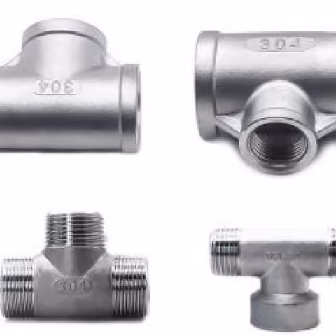 Investment Cast Tee — FerruleX stainless steel fittings