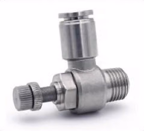 Push-to-Connect Throttle Valve — FerruleX stainless steel fittings